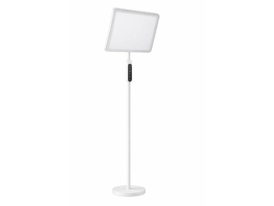 Full Spectrum Light Therapy Floor Lamp with Remote for Home Office Bedroom