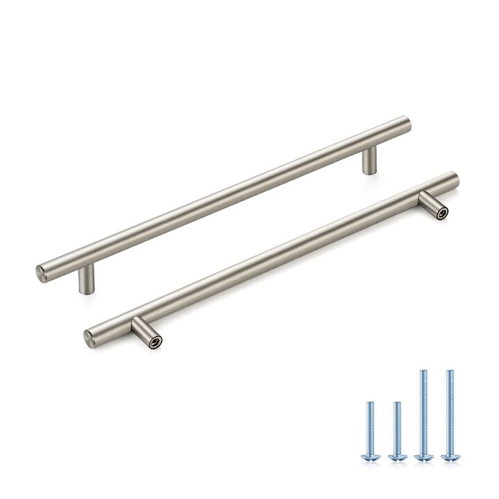 HOME EDIT Brushed Nickel Cabinet Handles 8-3/4 Inch Hole Spacing, Stainless Steel Drawer Pulls for Cabinets, Kitchen, Bathroom,