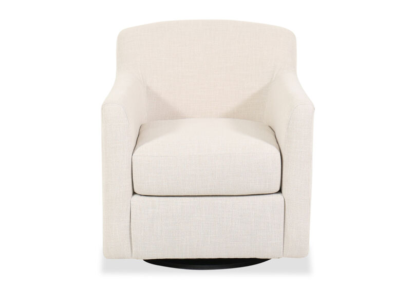 Bradney Swivel Accent Chair in Linen