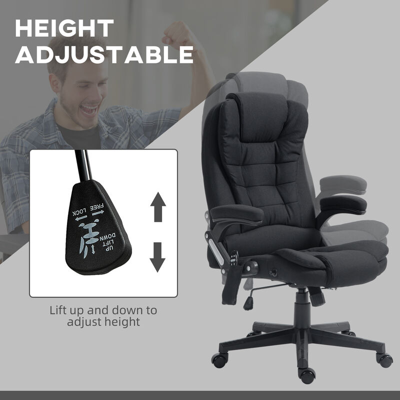 Hivvago Massage Office Chair with Heat and Reclining Back image number 4