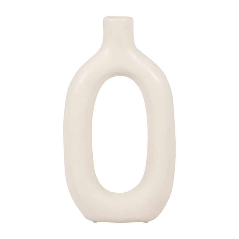 9" Textured Cut-out Vase