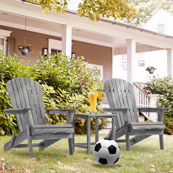 Hivvago Cedar Wood Patio Chair Set of 2