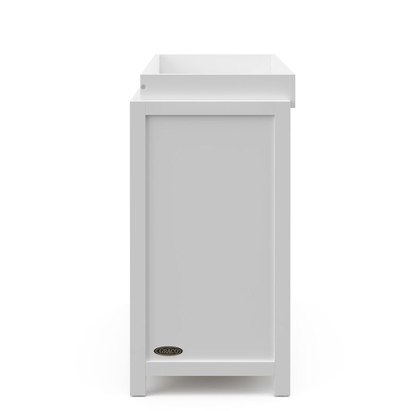 Graco Teddi 3 Drawer Chest with Changing Table Topper (White)