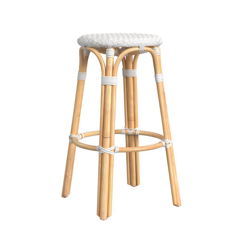 Butler Specialty Tobias Round Rattan 30" Bar Stool image number 4