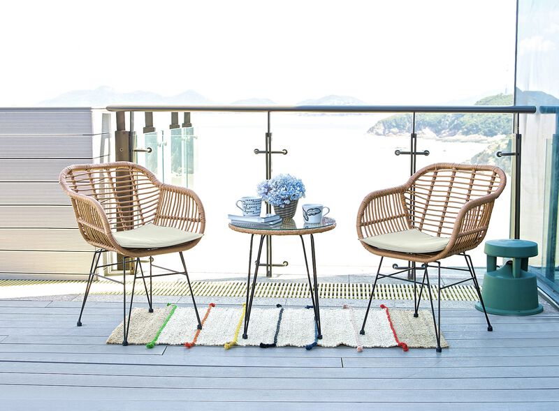 Antibes Cream 3-Piece Patio Set