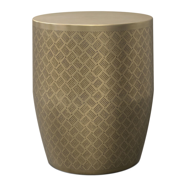 Simpli Home Johnsen 18 inch Cross Hatch Pattern Accent Table