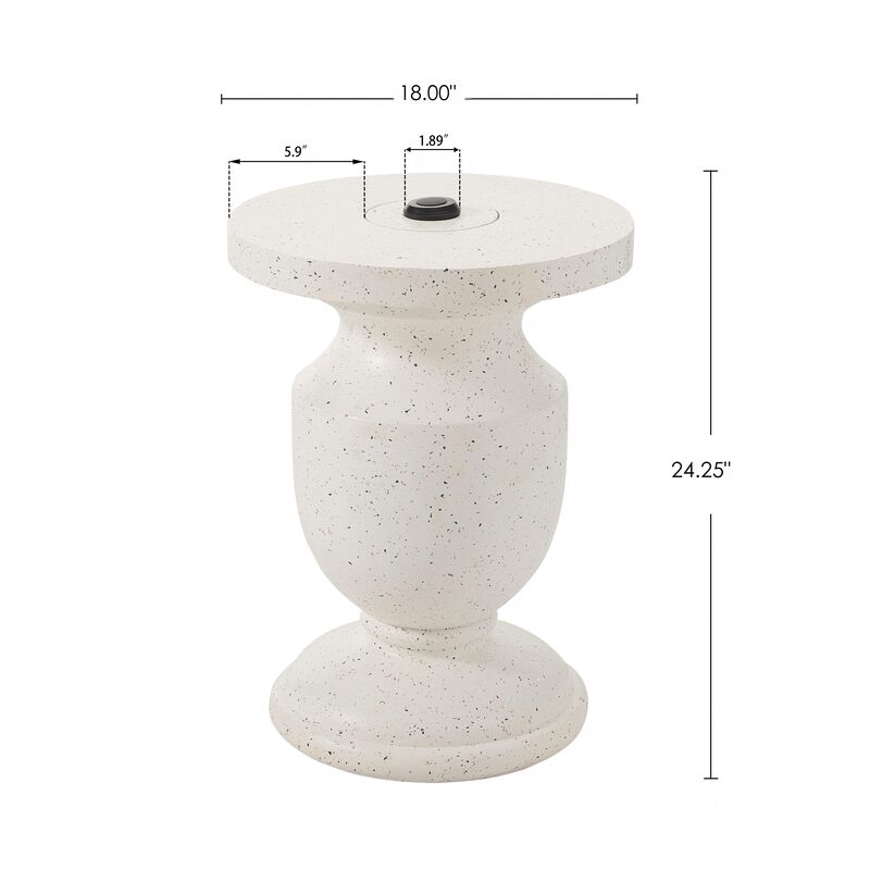 Christopher Knight Home Alayna Patio Modern Lightweight Concrete Umbrella Base image number 2