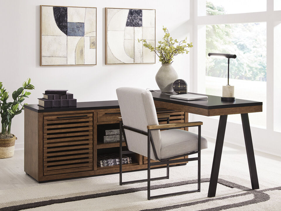 Kallari Credenza with Desk Return
