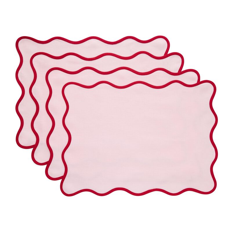 Linen Placemats - Giselle Scallop Edge image number 0
