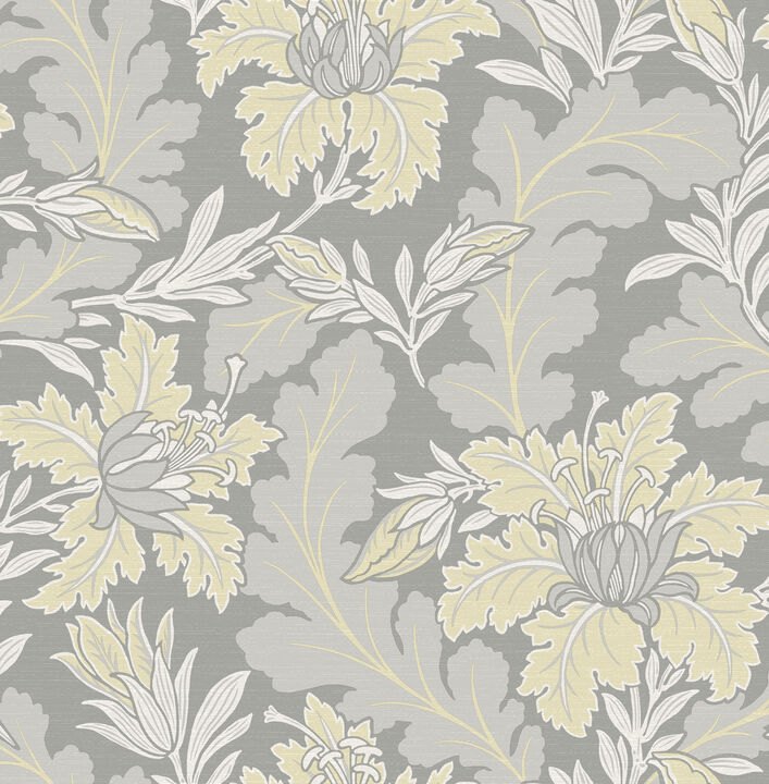 Butterfield Light Grey Floral Wallpaper (Set of 2)