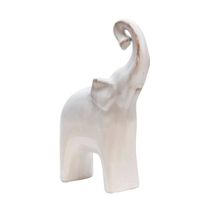 Ceramic Elephant, Cream