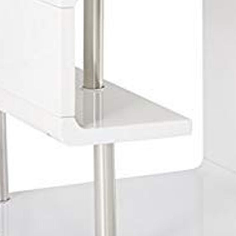 Ninove I Contemporary Style End Table, White-Benzara