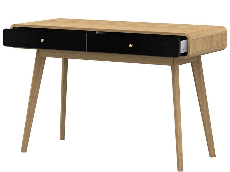 Leva Scandinavian Style Desk with 2 Drawers