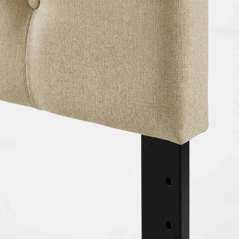 Upholstered Queen Fabric Headboard with Soft Padding and Durable Frame image number 5