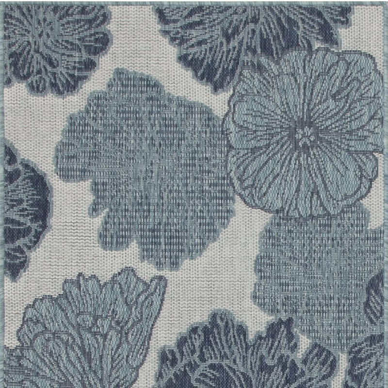 HomeRoots Floral Indoor Outdoor Area Rug image number 4