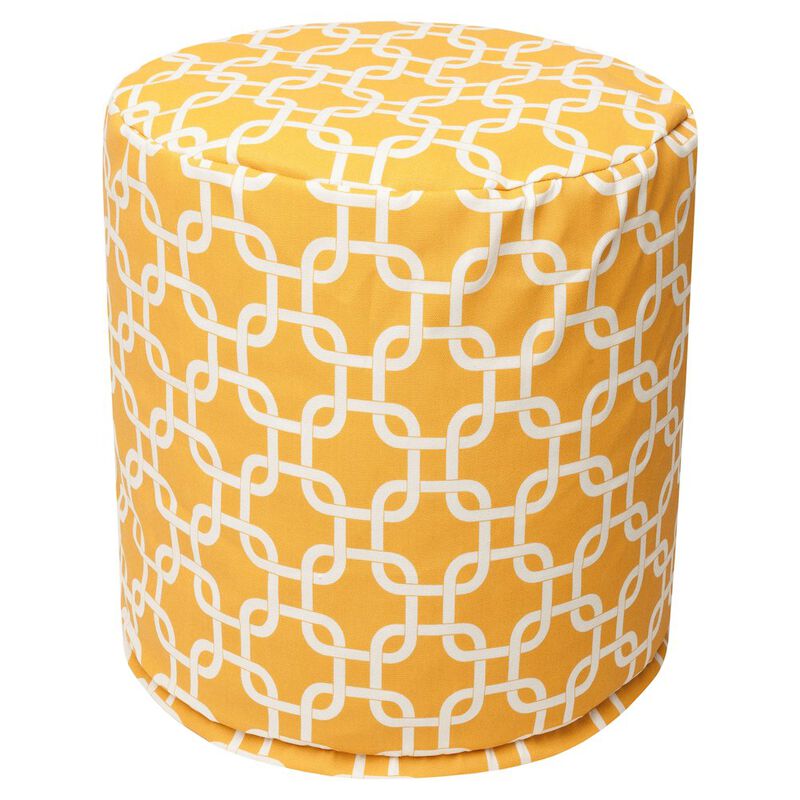 Majestic Home Goods Pouf Links Yellow