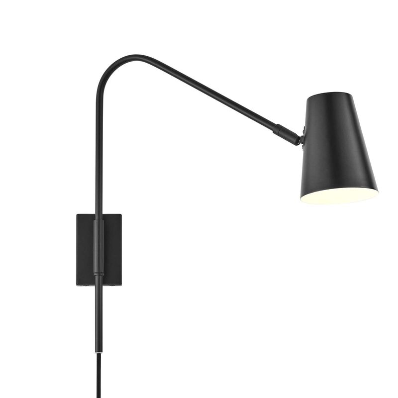 Modway EEI-6532-BLK Faye Metal Wall Sconce, Black image number 0