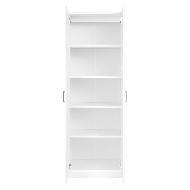24 in. W x 71 in. H x 12 in. D 4-Shelf Wood Freestanding Cabinet