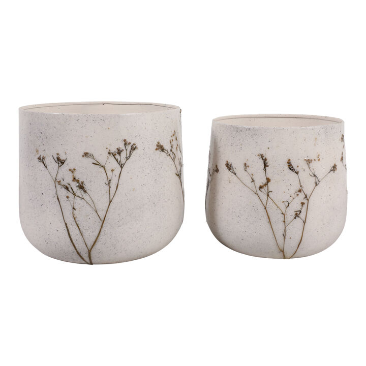 S/2 9/11" Botanical Planters