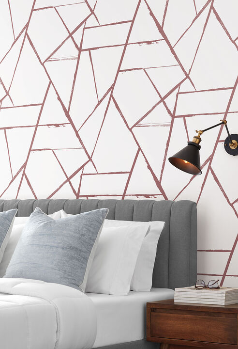 Intersect Spice Red Wallpaper
