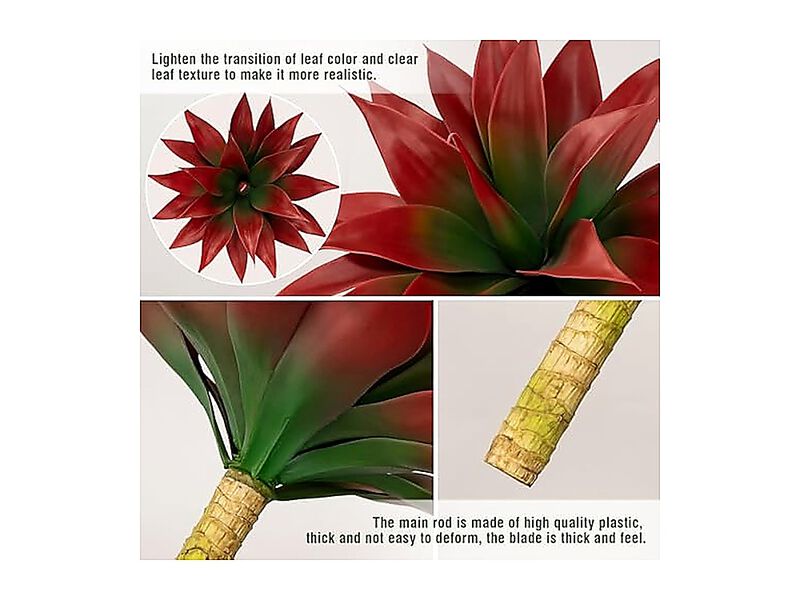 Artificial Agave Plants Large UV Resistant Fake Planters Indoor Outdoor Tropical image number 3