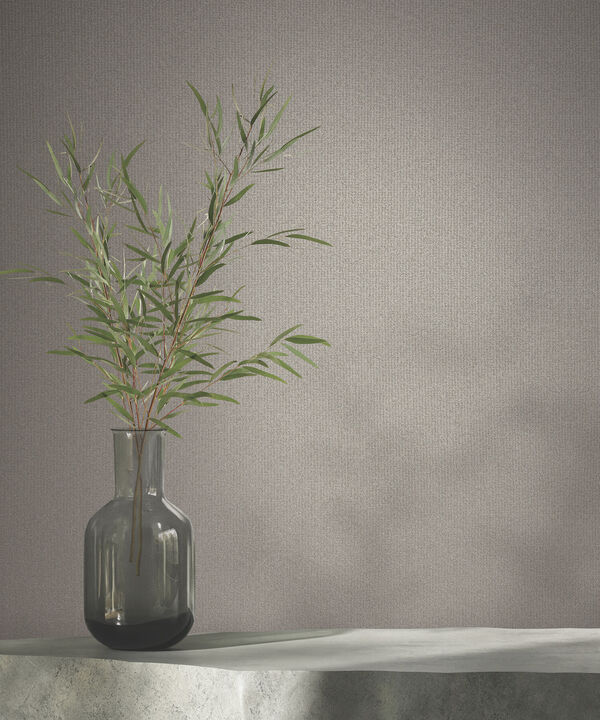 Glistening Quartz Champagne Beaded Wallpaper