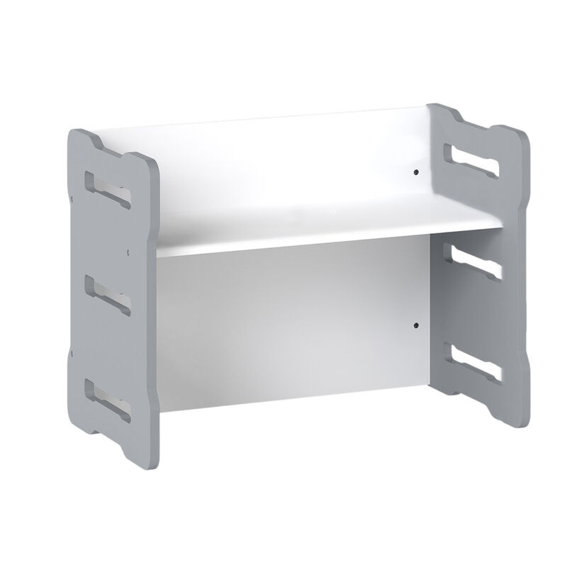 Toddler 3-Piece Activity Table Set with 2 Stools for Play and Learning image number 9