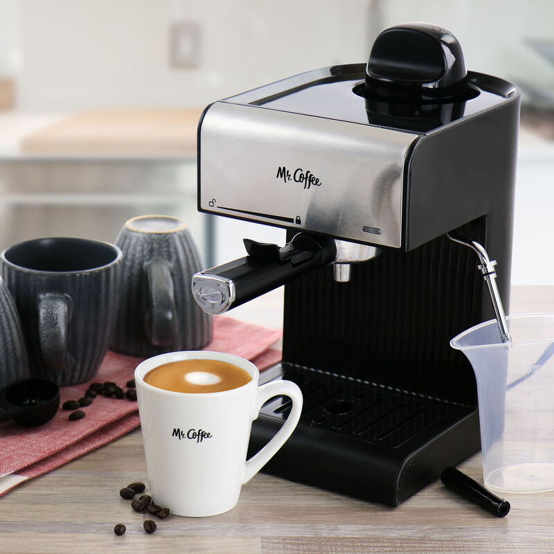 Mr. Coffee Espresso, Cappuccino and Latte Maker in Black