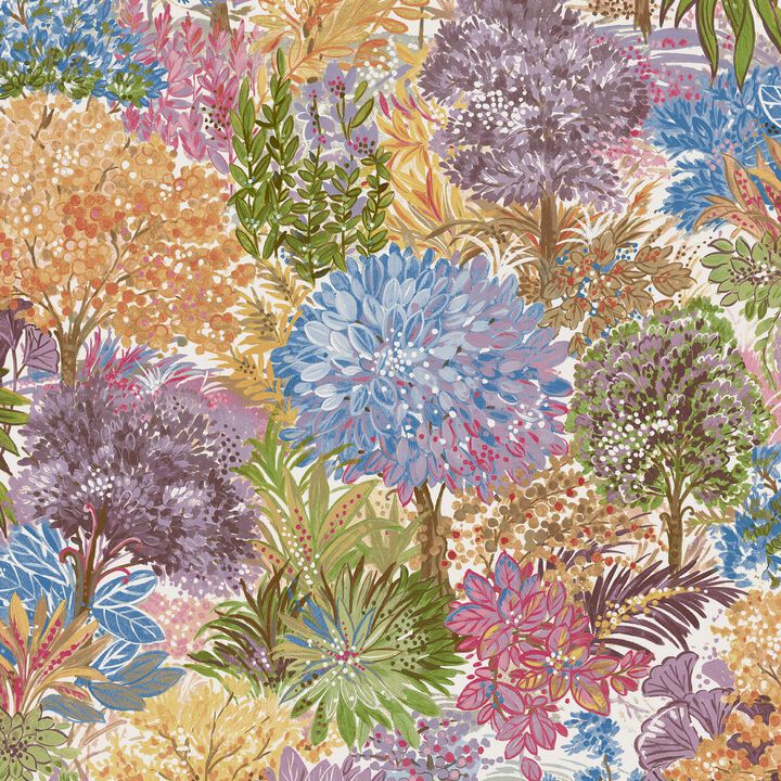 Inia Classical Floral All-over Multi-colored Wallpaper INA78601