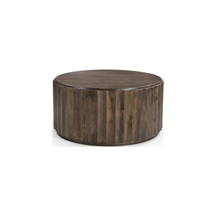 Taran Designs Lennox Round Solid Wood Coffee Table