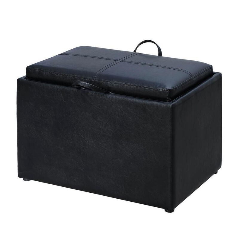 Convience Concept, Inc. Accent Storage Ottoman with Reversible Tray