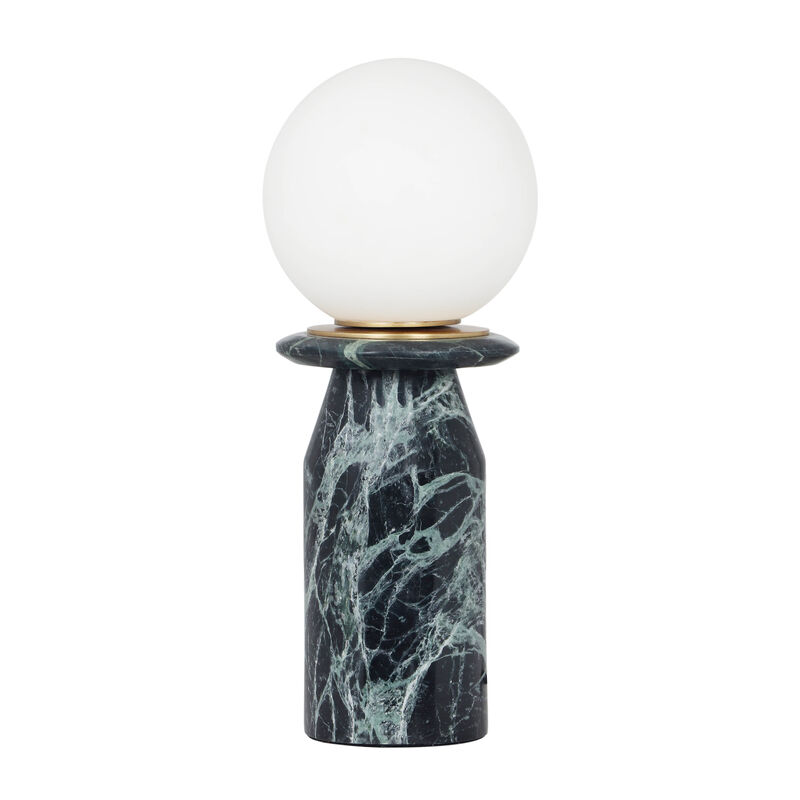 Globe Onyx Black Marble Lamp