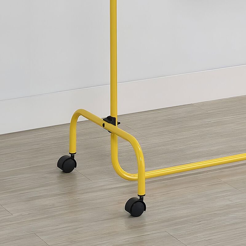 Kings Brand Furniture Standard Rod Clothing Garment Rack, Rolling Clothes Organizer on Wheels for Hanging Clothes