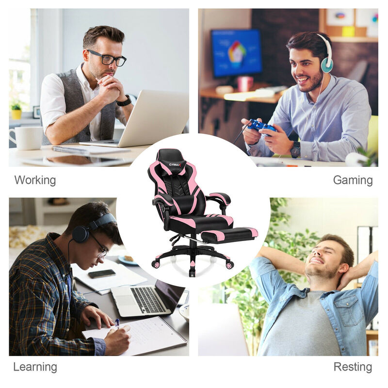 Costway Office Computer Desk Chair Gaming Chair Adjustable Swivel