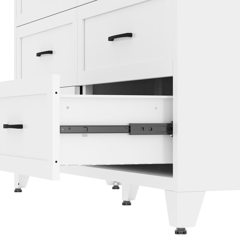 Pelkan 7-Drawer Metal Dresser image number 7