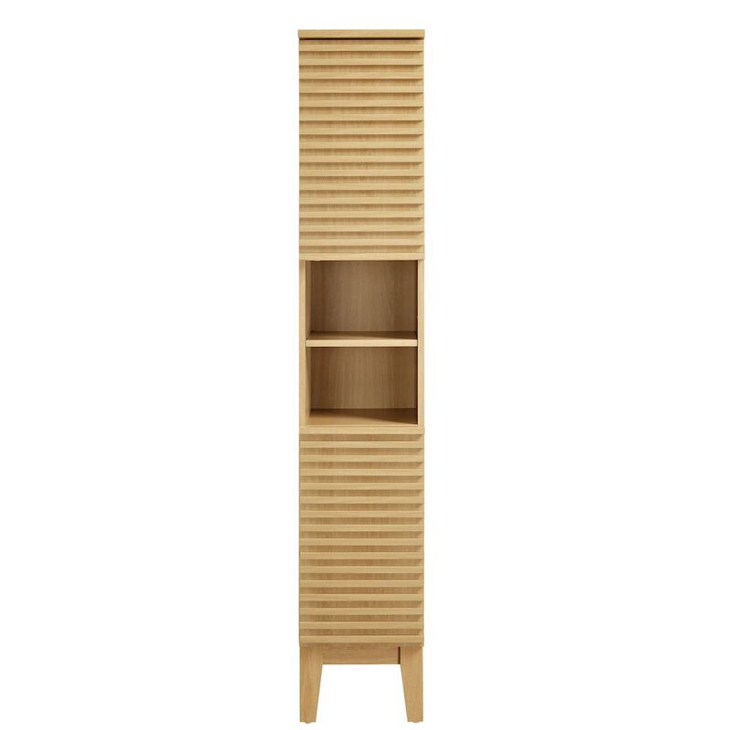 Modway Render Tall Narrow Bathroom Storage Cabinet