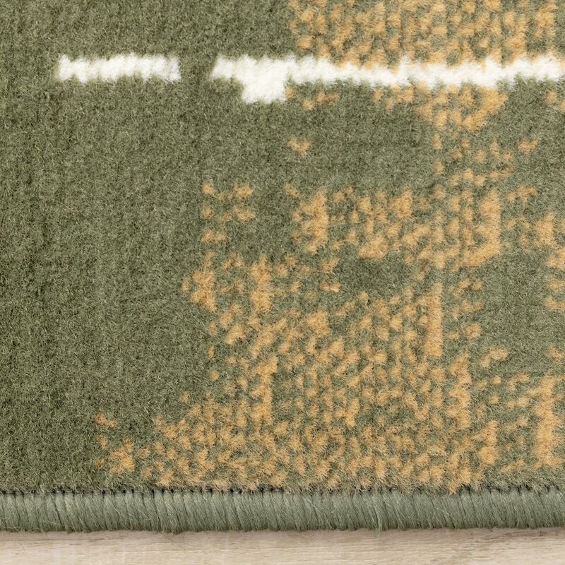Novelle Home Green 5x7 Soccer Rug, Football Rug and Soccer Mat, Boys Room Rug image number 1