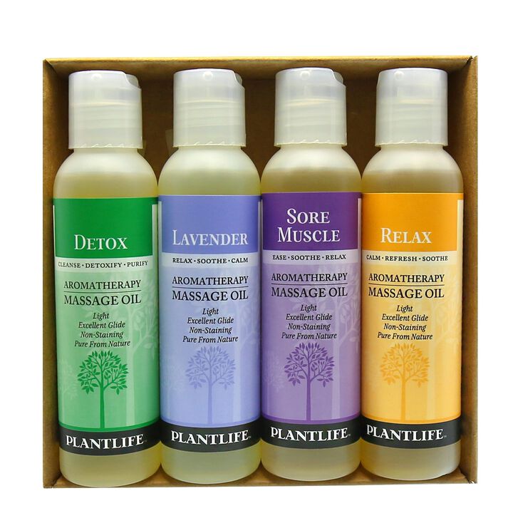 Plantlife Gift Set 4 Pack Massage Oil