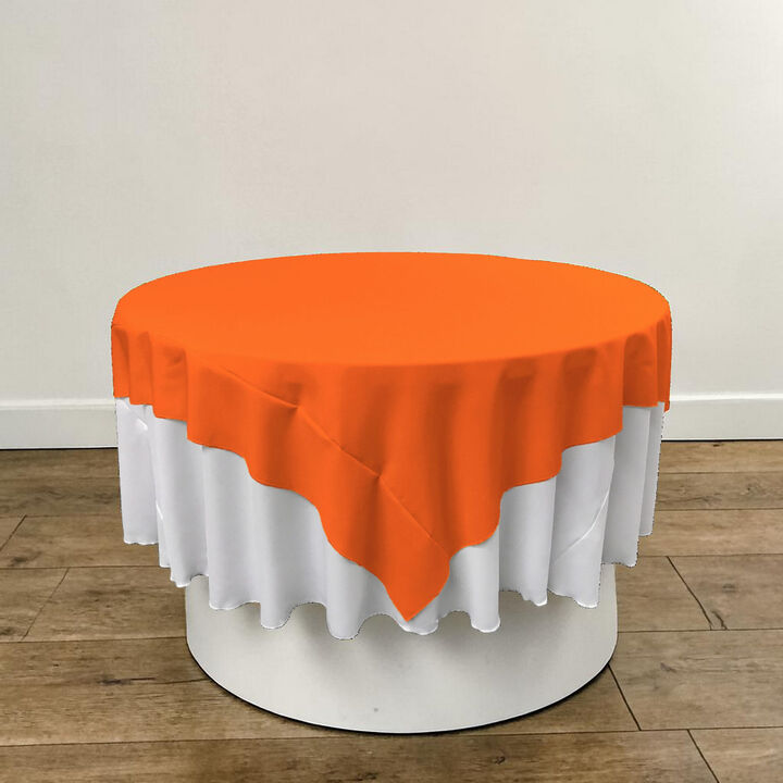 72-Inch Square Table Cover in Polyester Poplin for Kitchen or Parties