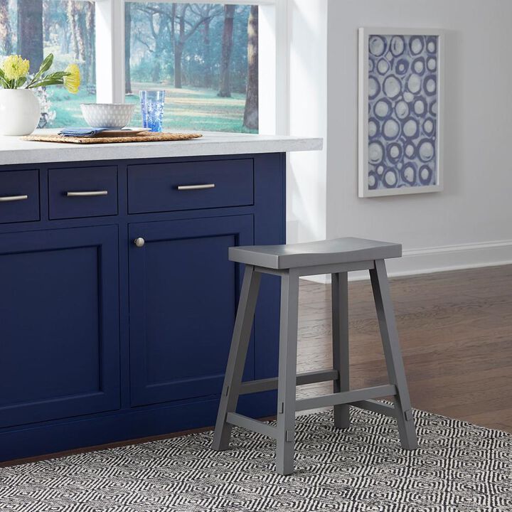Liberty Furniture Creations 24 Inch Sawhorse Counter Stool- Gray in Various
