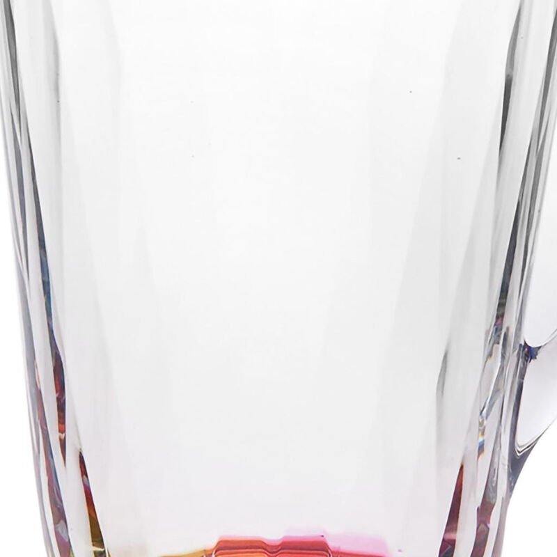 HomeRoots 2.5 Clear and Rainbow Diamond Acrylic Pitcher image number 2