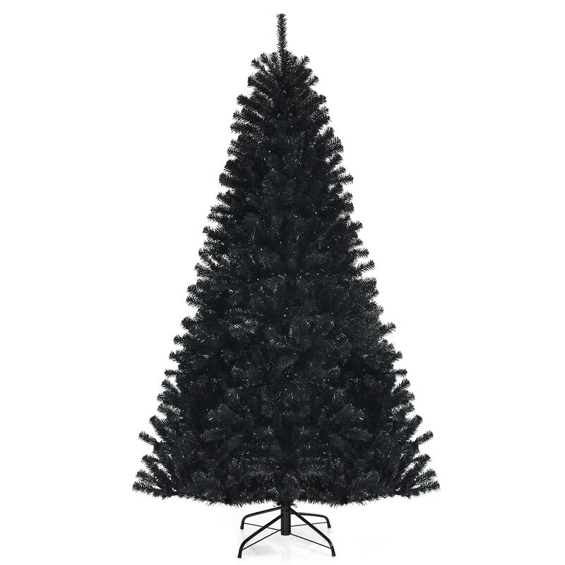 Artificial Christmas Halloween Tree with Purple LED Lights for Spooky and Festive Holiday Decor