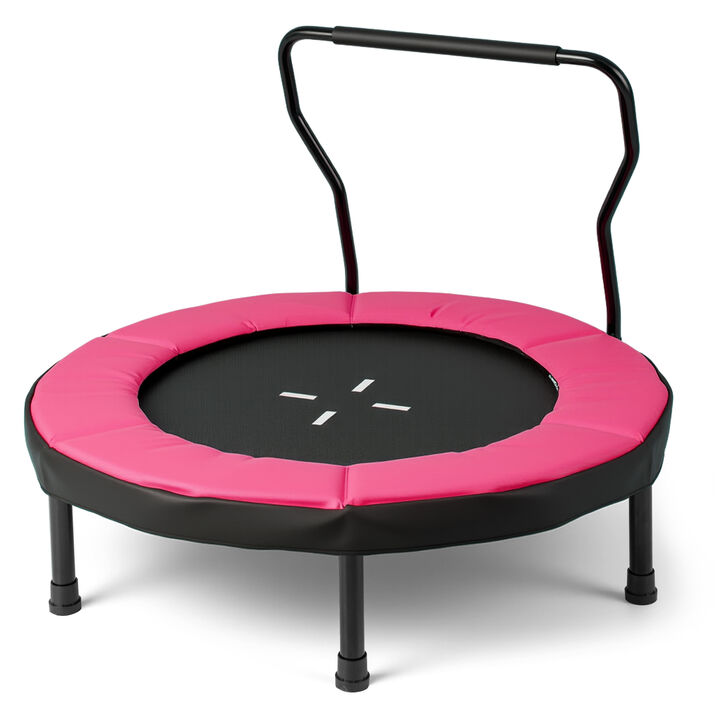 Kids Indoor Outdoor Fitness Trampoline for Active Play and Exercise
