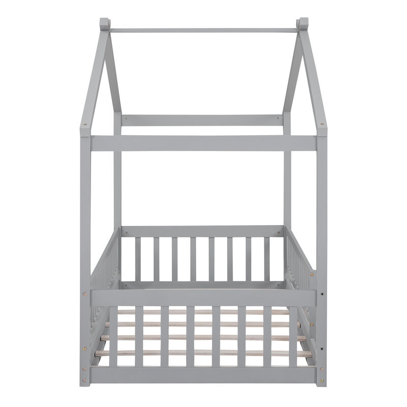 Merax Montessori Kids Bed  Modern Floor Bed