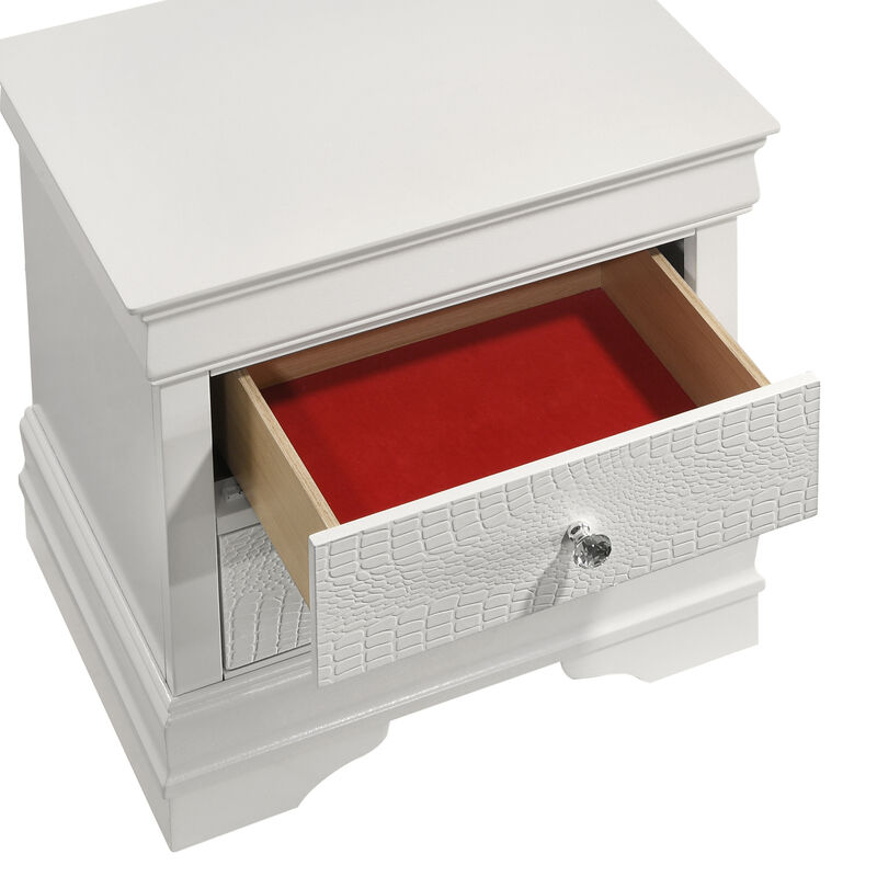 Virestiq Textured 2-Drawer Nightstand image number 7