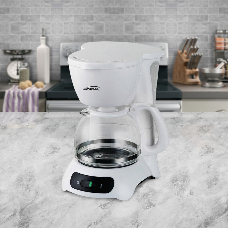 Brentwood 4 Cup Coffee Maker - White
