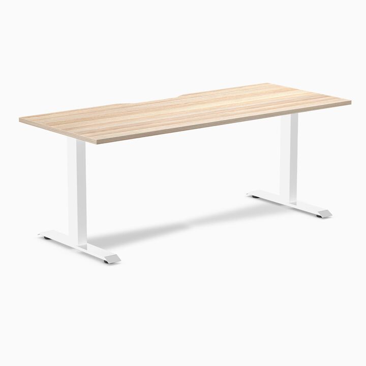 Desky Zero Scalloped Laminate Office Desk