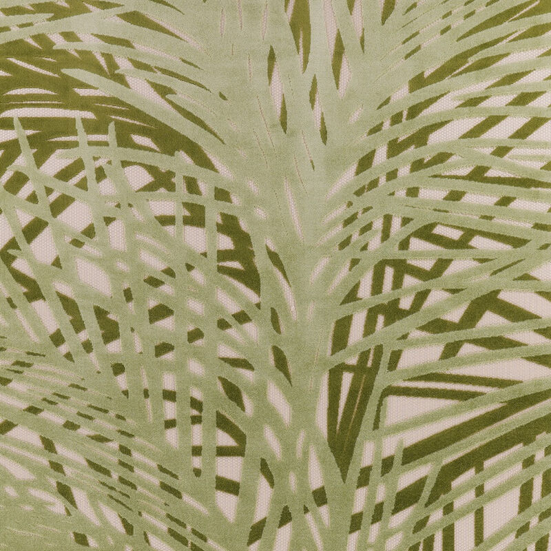 HomeRoots 12' X 15' Ivory And Green Palm Leaf Indoor Outdoor Area Rug image number 2