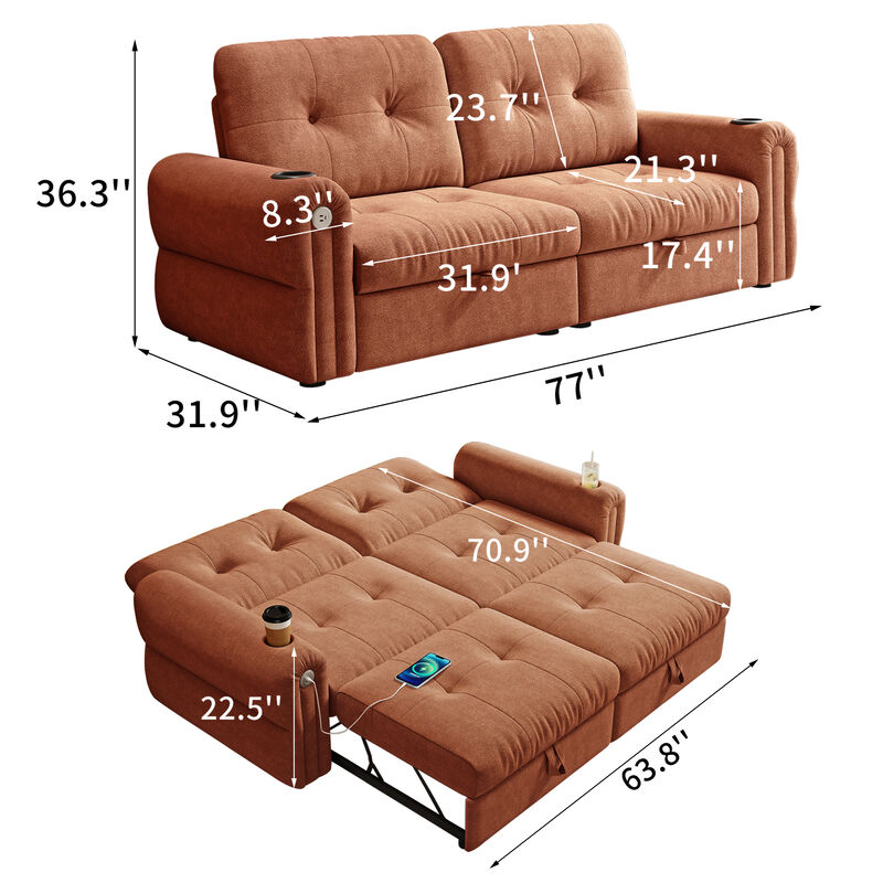 Frim Convertible sofa bed image number 9