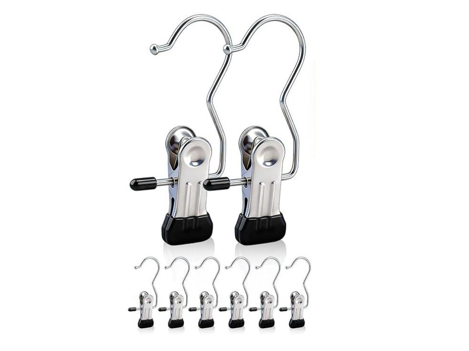 30 Pack Pants Hangers With Clip, Legging Organizer For Closet, Yoga Pants Hanger